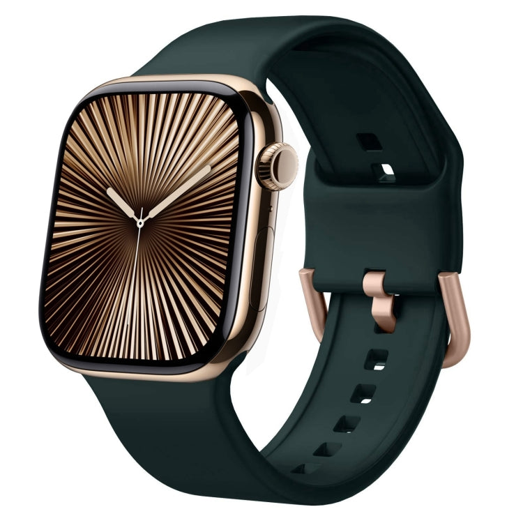 Dây đồng hồ silicone khóa chốt, dành cho Apple Watch Series 10 42mm