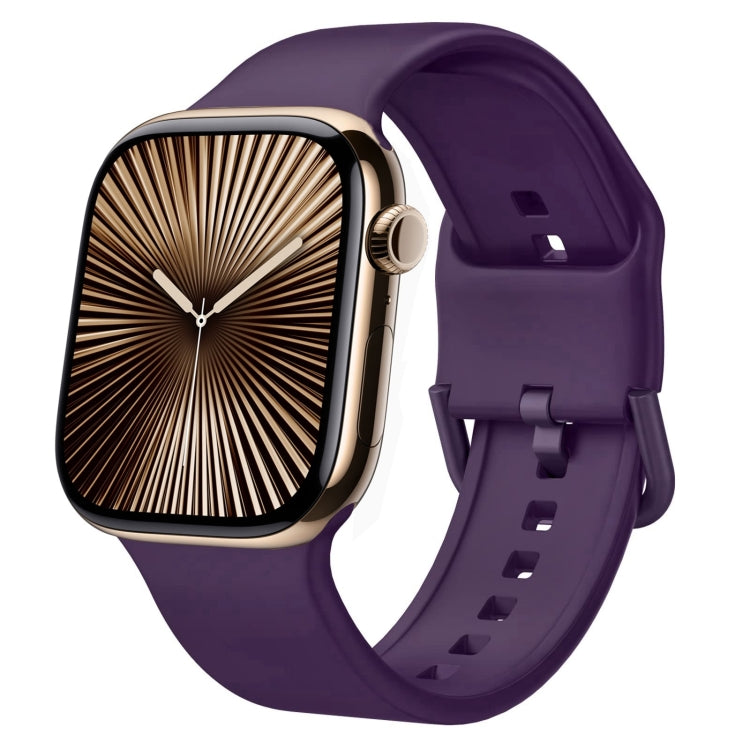 Dây đồng hồ silicone khóa chốt, dành cho Apple Watch Series 10 42mm