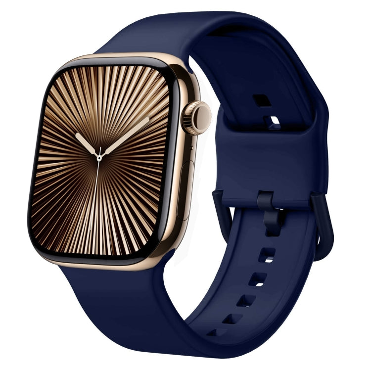 Dây đồng hồ silicone khóa chốt, dành cho Apple Watch Series 10 42mm