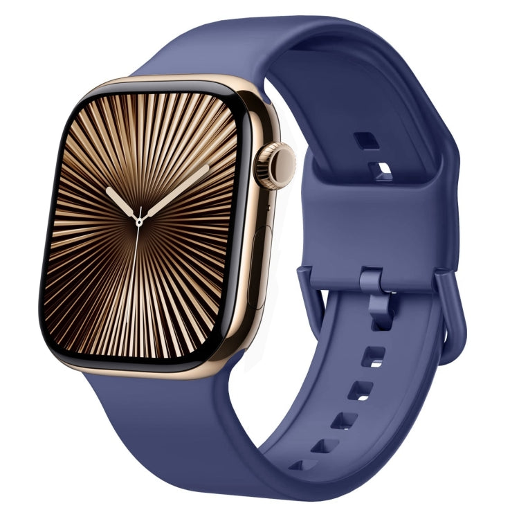 Dây đồng hồ silicone khóa chốt, dành cho Apple Watch Series 10 42mm