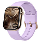 Dây đồng hồ silicone khóa chốt, dành cho Apple Watch Series 10 42mm