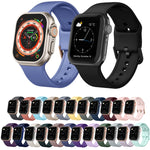 Pin Buckle Silicone Watch Band, For Apple Watch Series 5 44mm
