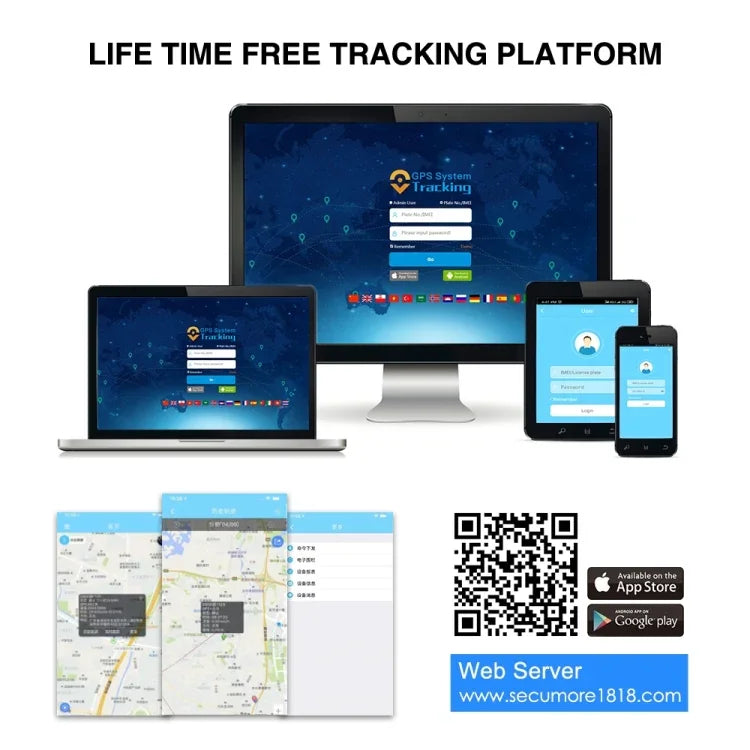 C26 Thiết bị định vị GPS theo dõi vệ tinh báo động chống trộm xe có thể cắt nguồn dầu và điện, 9-36V