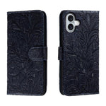 Ốp lưng điện thoại da lật dập nổi hoa ren, Dành cho iPhone 17e / 16e, Dành cho iPhone 17 Pro Max, Dành cho iPhone 17 Pro, Dành cho iPhone 17, Dành cho iPhone Air, Dành cho iPhone 16 Pro Max, Dành cho iPhone 16 Pro, Dành cho iPhone 16 Plus