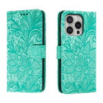 Ốp lưng điện thoại da lật dập nổi hoa ren, Dành cho iPhone 17e / 16e, Dành cho iPhone 17 Pro Max, Dành cho iPhone 17 Pro, Dành cho iPhone 17, Dành cho iPhone Air, Dành cho iPhone 16 Pro Max, Dành cho iPhone 16 Pro, Dành cho iPhone 16 Plus
