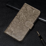 Ốp lưng điện thoại da lật dập nổi hoa ren, Dành cho iPhone 17e / 16e, Dành cho iPhone 17 Pro Max, Dành cho iPhone 17 Pro, Dành cho iPhone 17, Dành cho iPhone Air, Dành cho iPhone 16 Pro Max, Dành cho iPhone 16 Pro, Dành cho iPhone 16 Plus