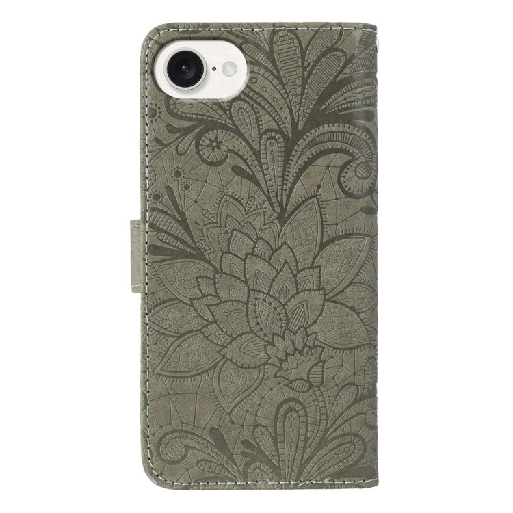 Ốp lưng điện thoại da lật dập nổi hoa ren, Dành cho iPhone 17e / 16e, Dành cho iPhone 17 Pro Max, Dành cho iPhone 17 Pro, Dành cho iPhone 17, Dành cho iPhone Air, Dành cho iPhone 16 Pro Max, Dành cho iPhone 16 Pro, Dành cho iPhone 16 Plus