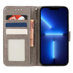 Ốp lưng điện thoại da lật dập nổi hoa ren, Dành cho iPhone 17e / 16e, Dành cho iPhone 17 Pro Max, Dành cho iPhone 17 Pro, Dành cho iPhone 17, Dành cho iPhone Air, Dành cho iPhone 16 Pro Max, Dành cho iPhone 16 Pro, Dành cho iPhone 16 Plus