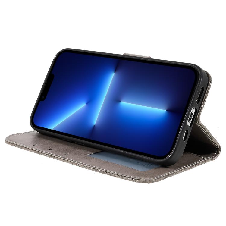Ốp lưng điện thoại da lật dập nổi hoa ren, Dành cho iPhone 17e / 16e, Dành cho iPhone 17 Pro Max, Dành cho iPhone 17 Pro, Dành cho iPhone 17, Dành cho iPhone Air, Dành cho iPhone 16 Pro Max, Dành cho iPhone 16 Pro, Dành cho iPhone 16 Plus