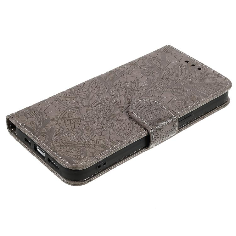 Ốp lưng điện thoại da lật dập nổi hoa ren, Dành cho iPhone 17e / 16e, Dành cho iPhone 17 Pro Max, Dành cho iPhone 17 Pro, Dành cho iPhone 17, Dành cho iPhone Air, Dành cho iPhone 16 Pro Max, Dành cho iPhone 16 Pro, Dành cho iPhone 16 Plus