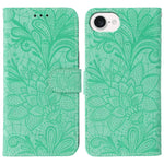 Ốp lưng điện thoại da lật dập nổi hoa ren, Dành cho iPhone 17e / 16e, Dành cho iPhone 17 Pro Max, Dành cho iPhone 17 Pro, Dành cho iPhone 17, Dành cho iPhone Air, Dành cho iPhone 16 Pro Max, Dành cho iPhone 16 Pro, Dành cho iPhone 16 Plus