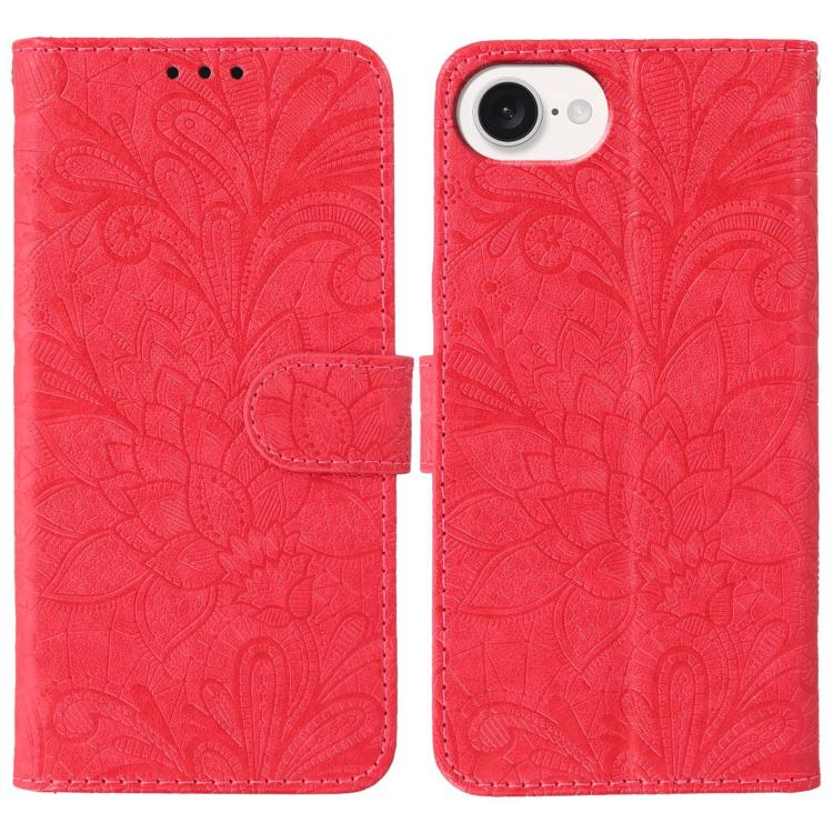 Ốp lưng điện thoại da lật dập nổi hoa ren, Dành cho iPhone 17e / 16e, Dành cho iPhone 17 Pro Max, Dành cho iPhone 17 Pro, Dành cho iPhone 17, Dành cho iPhone Air, Dành cho iPhone 16 Pro Max, Dành cho iPhone 16 Pro, Dành cho iPhone 16 Plus