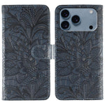 Ốp lưng điện thoại da lật dập nổi hoa ren, Dành cho iPhone 17e / 16e, Dành cho iPhone 17 Pro Max, Dành cho iPhone 17 Pro, Dành cho iPhone 17, Dành cho iPhone Air, Dành cho iPhone 16 Pro Max, Dành cho iPhone 16 Pro, Dành cho iPhone 16 Plus
