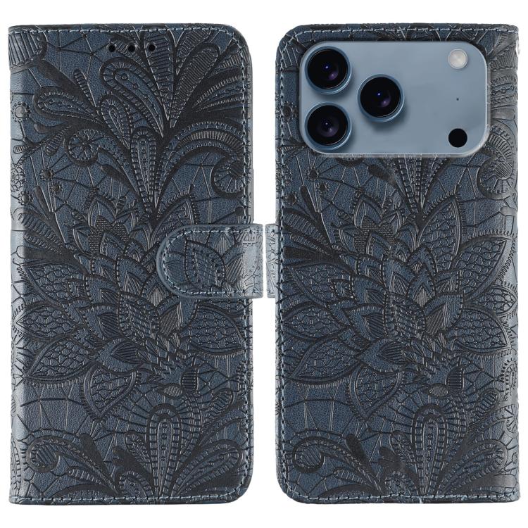 Ốp lưng điện thoại da lật dập nổi hoa ren, Dành cho iPhone 17e / 16e, Dành cho iPhone 17 Pro Max, Dành cho iPhone 17 Pro, Dành cho iPhone 17, Dành cho iPhone Air, Dành cho iPhone 16 Pro Max, Dành cho iPhone 16 Pro, Dành cho iPhone 16 Plus