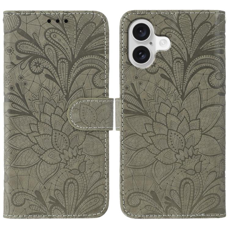 Ốp lưng điện thoại da lật dập nổi hoa ren, Dành cho iPhone 17e / 16e, Dành cho iPhone 17 Pro Max, Dành cho iPhone 17 Pro, Dành cho iPhone 17, Dành cho iPhone Air, Dành cho iPhone 16 Pro Max, Dành cho iPhone 16 Pro, Dành cho iPhone 16 Plus