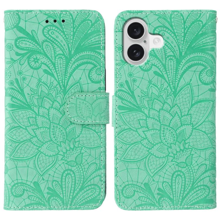 Ốp lưng điện thoại da lật dập nổi hoa ren, Dành cho iPhone 17e / 16e, Dành cho iPhone 17 Pro Max, Dành cho iPhone 17 Pro, Dành cho iPhone 17, Dành cho iPhone Air, Dành cho iPhone 16 Pro Max, Dành cho iPhone 16 Pro, Dành cho iPhone 16 Plus