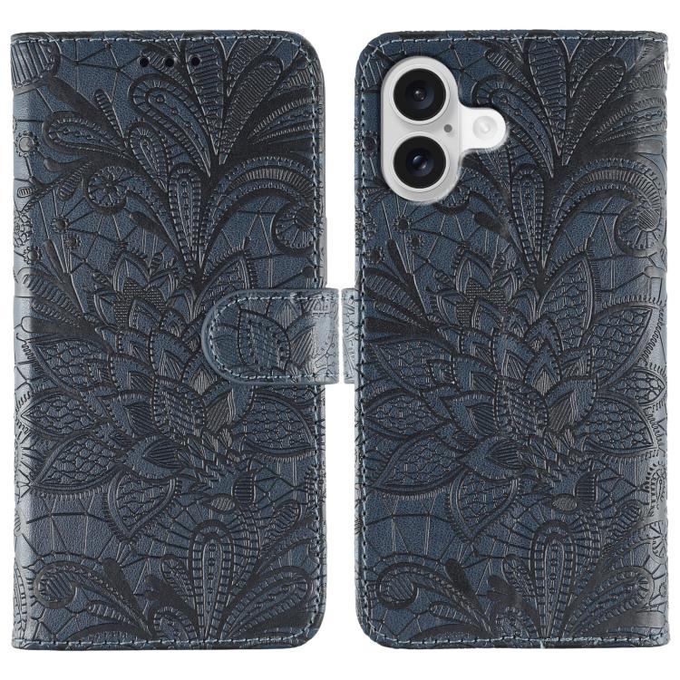 Ốp lưng điện thoại da lật dập nổi hoa ren, Dành cho iPhone 17e / 16e, Dành cho iPhone 17 Pro Max, Dành cho iPhone 17 Pro, Dành cho iPhone 17, Dành cho iPhone Air, Dành cho iPhone 16 Pro Max, Dành cho iPhone 16 Pro, Dành cho iPhone 16 Plus