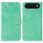 Ốp lưng điện thoại da lật dập nổi hoa ren, Dành cho iPhone 17e / 16e, Dành cho iPhone 17 Pro Max, Dành cho iPhone 17 Pro, Dành cho iPhone 17, Dành cho iPhone Air, Dành cho iPhone 16 Pro Max, Dành cho iPhone 16 Pro, Dành cho iPhone 16 Plus
