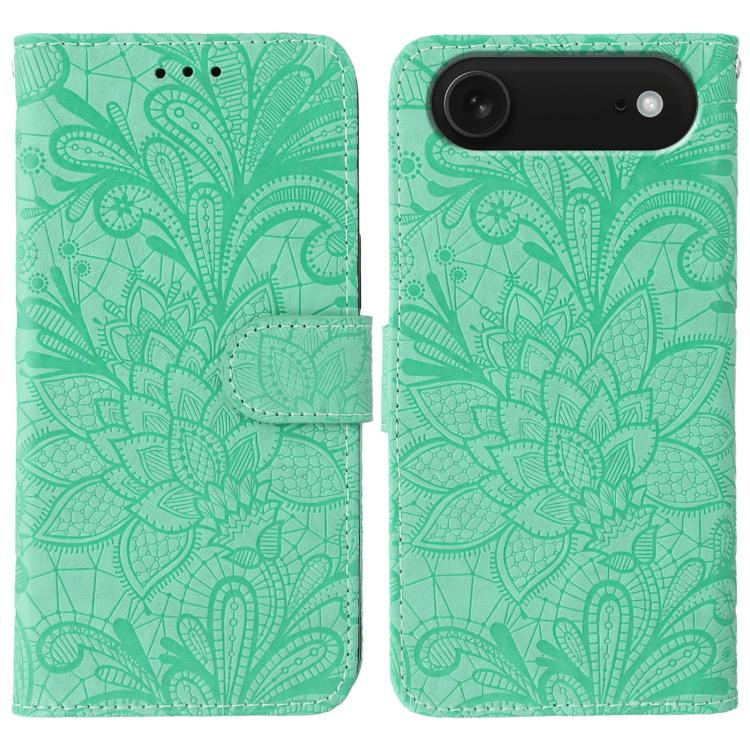 Ốp lưng điện thoại da lật dập nổi hoa ren, Dành cho iPhone 17e / 16e, Dành cho iPhone 17 Pro Max, Dành cho iPhone 17 Pro, Dành cho iPhone 17, Dành cho iPhone Air, Dành cho iPhone 16 Pro Max, Dành cho iPhone 16 Pro, Dành cho iPhone 16 Plus