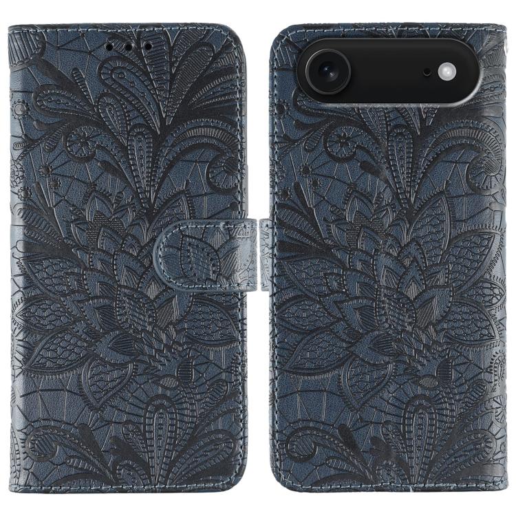Ốp lưng điện thoại da lật dập nổi hoa ren, Dành cho iPhone 17e / 16e, Dành cho iPhone 17 Pro Max, Dành cho iPhone 17 Pro, Dành cho iPhone 17, Dành cho iPhone Air, Dành cho iPhone 16 Pro Max, Dành cho iPhone 16 Pro, Dành cho iPhone 16 Plus