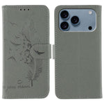 Ốp lưng điện thoại da họa tiết vân quả vải litchi hình lông vũ, Dành cho iPhone 17 Pro Max, Dành cho iPhone 17 Pro, Dành cho iPhone 17, Dành cho iPhone Air, Dành cho iPhone 15 Pro Max, Dành cho iPhone 15 Pro, Dành cho iPhone 15 Plus, Dành cho iPhone 15