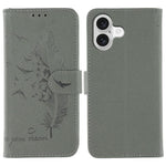 Ốp lưng điện thoại da họa tiết vân quả vải litchi hình lông vũ, Dành cho iPhone 17 Pro Max, Dành cho iPhone 17 Pro, Dành cho iPhone 17, Dành cho iPhone Air, Dành cho iPhone 15 Pro Max, Dành cho iPhone 15 Pro, Dành cho iPhone 15 Plus, Dành cho iPhone 15