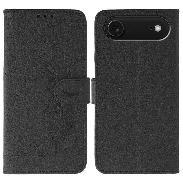Ốp lưng điện thoại da họa tiết vân quả vải litchi hình lông vũ, Dành cho iPhone 17 Pro Max, Dành cho iPhone 17 Pro, Dành cho iPhone 17, Dành cho iPhone Air, Dành cho iPhone 15 Pro Max, Dành cho iPhone 15 Pro, Dành cho iPhone 15 Plus, Dành cho iPhone 15