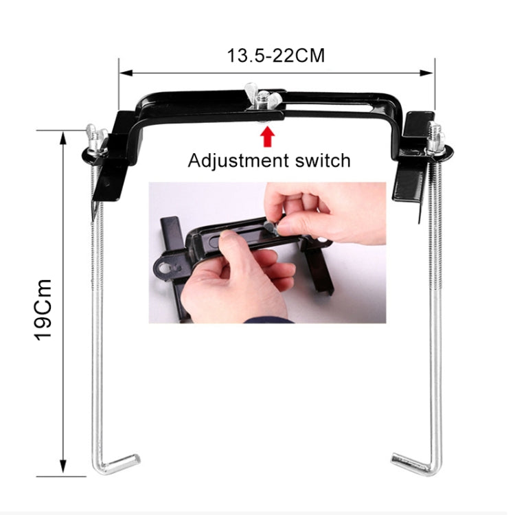 Car Universal Battery Bracket Adjustable Battery Fixed Holder + Base Tray, 28.5cm Base + 19cm Bracket, 28.5cm Base + 23cm Bracket, 28.5cm Base + 27cm Bracket, 34.5cm Base + 19cm Bracket, 34.5cm Base + 23cm Bracket, 34.5cm Base + 27cm Bracket