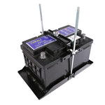 Car Universal Battery Bracket Adjustable Battery Fixed Holder + Base Tray, 28.5cm Base + 19cm Bracket, 28.5cm Base + 23cm Bracket, 28.5cm Base + 27cm Bracket, 34.5cm Base + 19cm Bracket, 34.5cm Base + 23cm Bracket, 34.5cm Base + 27cm Bracket