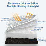 Car Half-cover Car Clothing Sunscreen Heat Insulation Sun Nisor, Aluminum Foil, Aluminum Foil 3.6x1.6x1.5m