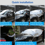 Car Half-cover Car Clothing Sunscreen Heat Insulation Sun Nisor, Aluminum Foil, Aluminum Foil 3.6x1.6x1.5m