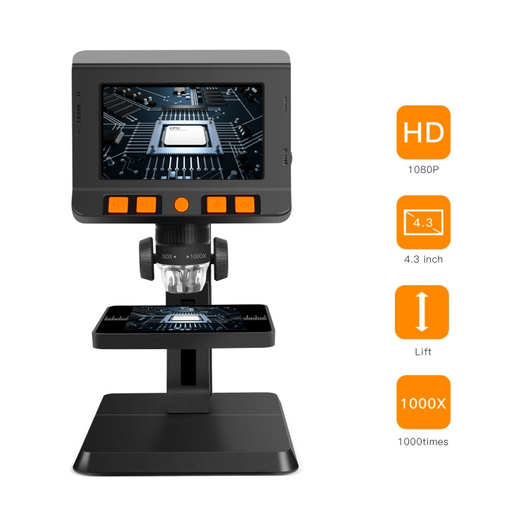 Kính hiển vi kỹ thuật số để bàn P110 50X-1000X với màn hình 4.3 inch