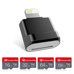 Đầu đọc thẻ MicroDrive 8 chân sang thẻ TF cho iPhone & iPad, đầu đọc thẻ