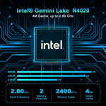 Máy tính mini GXMO N42 Windows 11 Intel Gemini Lake N4020C NVME SSD WiFi, máy tính để bàn mini, 4GB+64GB, 4GB+64GB+256GB