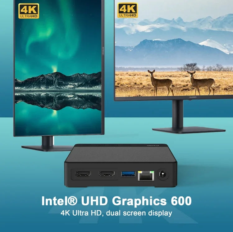 Máy tính mini GXMO N42 Windows 11 Intel Gemini Lake N4020C NVME SSD WiFi, máy tính để bàn mini, 4GB+64GB, 4GB+64GB+256GB