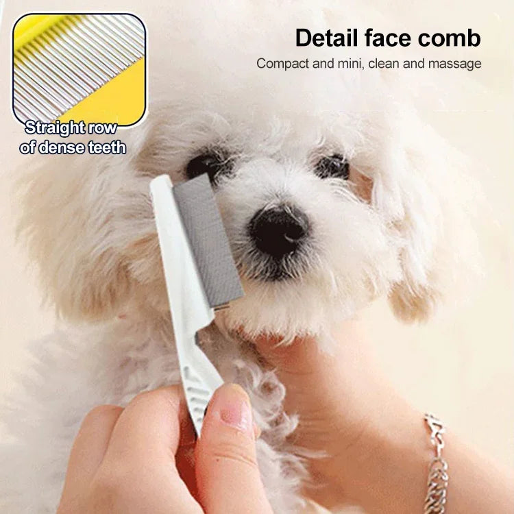 Lược Đẹp Răng Mật Độ Dày Đặc Loại Bỏ Ve Cho Chó Mèo, 18cm