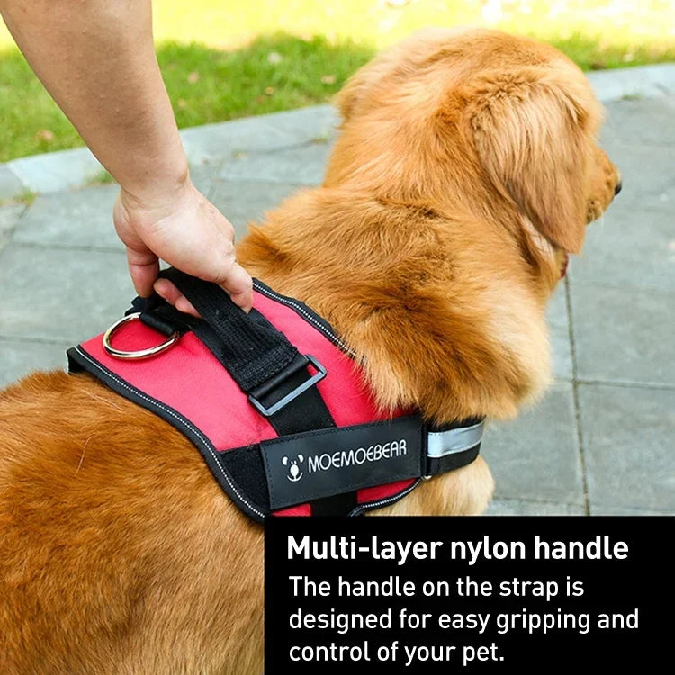 Dây Đai Ngực Oxford Chống Chó Chạy Nhanh K9, M cho 13-23kg, L cho 23-30kg, XL cho 28-40kg, XXL cho 40-70kg, S cho 6-14kg