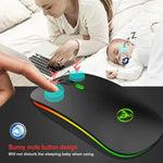 Chuột không dây phát sáng hai chế độ HXSJ T18 2.4GHZ 1600dpi USB + Bluetooth 5.1 có thể sạc lại