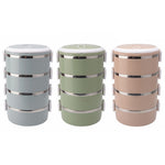 Hộp đựng cơm giữ nhiệt bằng thép không gỉ, hộp bento đựng thức ăn, 1 lớp 0.7L, 2 lớp 1.4L, 3 lớp 2.1L, 4 lớp 2.8L