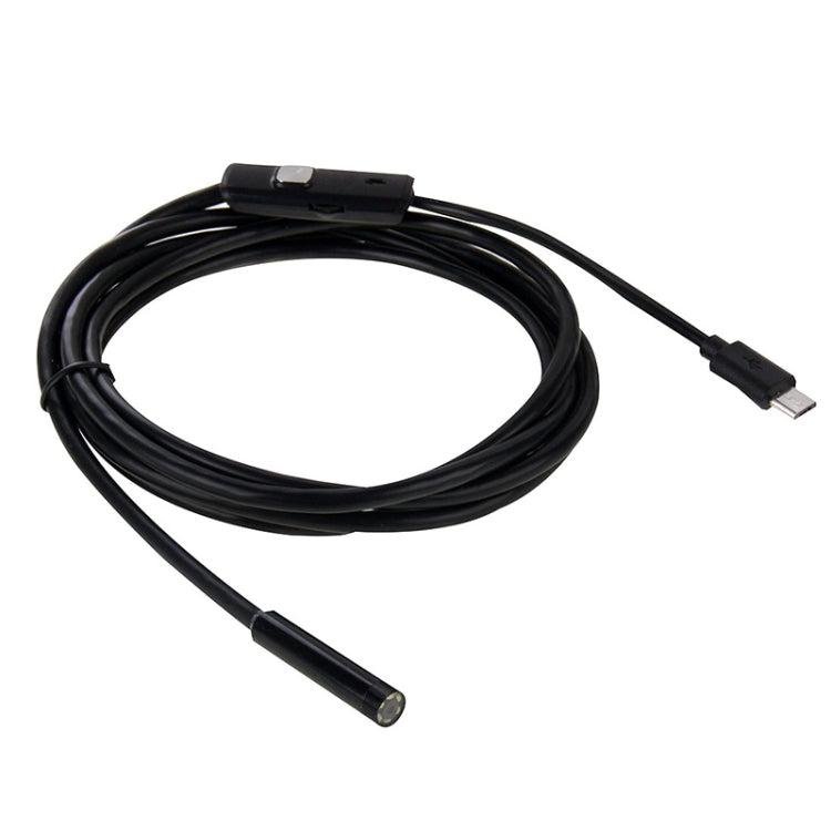 Camera nội soi ống rắn Micro USB chống nước AN97 cho điện thoại Android có chức năng OTG, với 6 đèn LED, 5.5mm, 8mm