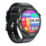 Đồng hồ thông minh HDT MAX mặt số đen 1.60 inch dây silicone chống nước IP68 hỗ trợ gọi Bluetooth, dây silicone mặt số đen