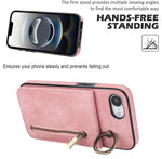Ốp lưng điện thoại khe đựng thẻ RFID kiểu cổ điển có vòng và khóa kéo, dành cho iPhone 17e / 16e, dành cho iPhone 17 Pro Max, dành cho iPhone 17 Pro, dành cho iPhone 17, dành cho iPhone Air, dành cho iPhone 16 Pro Max
