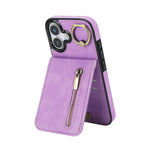 Ốp lưng điện thoại khe đựng thẻ RFID kiểu cổ điển có vòng và khóa kéo, dành cho iPhone 17e / 16e, dành cho iPhone 17 Pro Max, dành cho iPhone 17 Pro, dành cho iPhone 17, dành cho iPhone Air, dành cho iPhone 16 Pro Max
