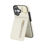 Ốp lưng điện thoại khe đựng thẻ RFID kiểu cổ điển có vòng và khóa kéo, dành cho iPhone 17e / 16e, dành cho iPhone 17 Pro Max, dành cho iPhone 17 Pro, dành cho iPhone 17, dành cho iPhone Air, dành cho iPhone 16 Pro Max