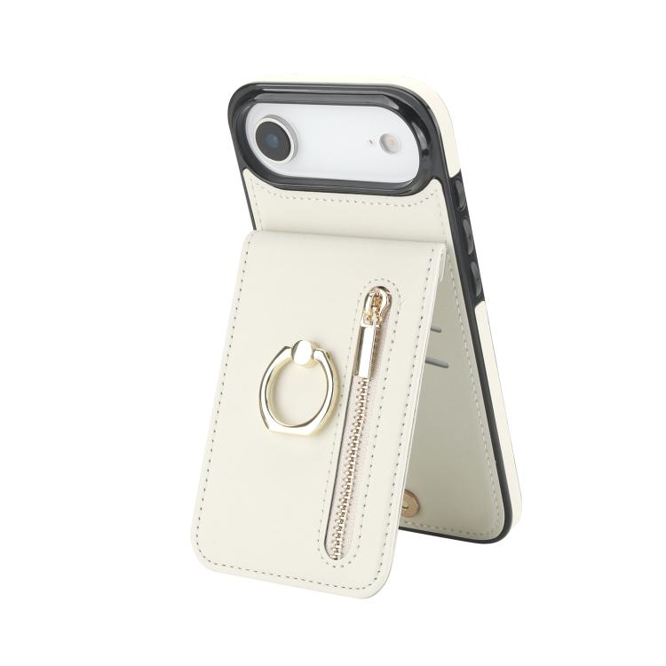 Ốp lưng điện thoại khe đựng thẻ RFID kiểu cổ điển có vòng và khóa kéo, dành cho iPhone 17e / 16e, dành cho iPhone 17 Pro Max, dành cho iPhone 17 Pro, dành cho iPhone 17, dành cho iPhone Air, dành cho iPhone 16 Pro Max