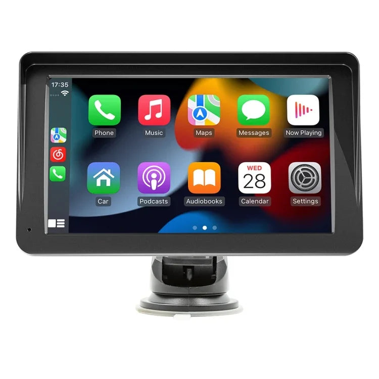 B5570 Máy nghe nhạc MP5 kiểu che nắng ô tô 7 inch CarPlay không dây, hỗ trợ kết nối điện thoại di động, B5570