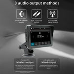 B5570 Máy nghe nhạc MP5 kiểu che nắng ô tô 7 inch CarPlay không dây, hỗ trợ kết nối điện thoại di động, B5570