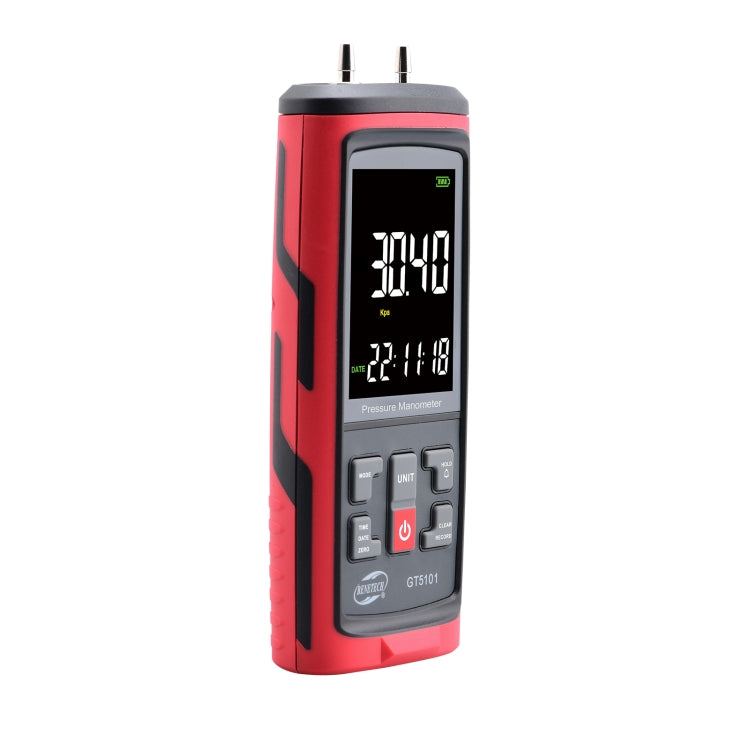 Máy đo áp suất chênh lệch BENETECH GT5101 màn hình LCD, các mức 1KPa, 2KPa, 4KPa, 10KPa, 40KPa, 50KPa, 125Pa, 250Pa, 100KPa