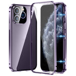Ốp điện thoại kính cường lực HD khóa đôi nam châm, dành cho iPhone 11 Pro