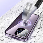 Ốp điện thoại kính cường lực HD khóa đôi nam châm, dành cho iPhone 11 Pro